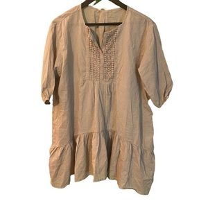 Anthropologie beige tunic top or dress